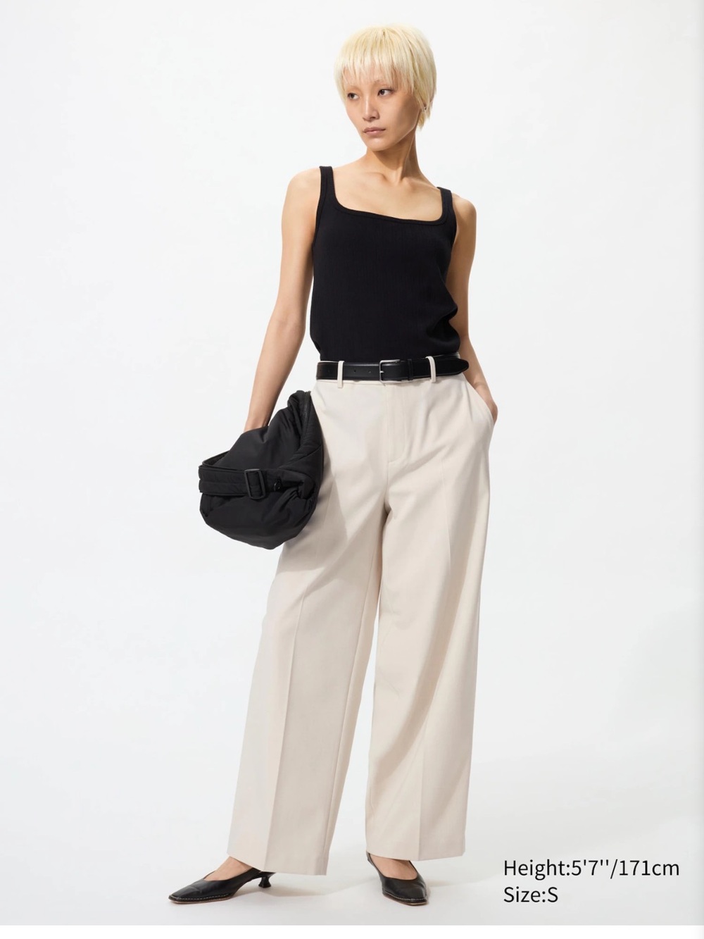 Uniqlo Smart Wide Pants - Checkered